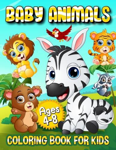 Cover image for Baby Animals Coloring Book