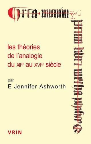 Cover image for Les Theories de l'Analogie Du Xiie Au Xvie Siecle