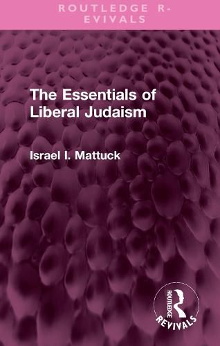 Cover image for The Essentials of Liberal Judaism