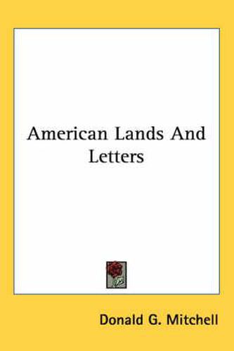 Cover image for American Lands and Letters