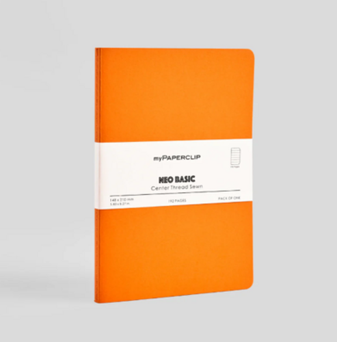 Cover image for myPAPERCLIP A5 NEO Journal (RULED ORANGE)