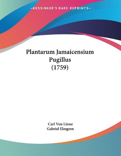 Cover image for Plantarum Jamaicensium Pugillus (1759)