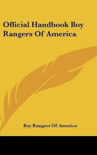 Cover image for Official Handbook Boy Rangers of America