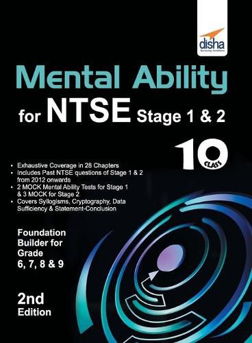 Cover image for Mental Ability for Ntse & Olympiad Exams for Class 10 (Quick Start for Class 6, 7, 8, & 9)