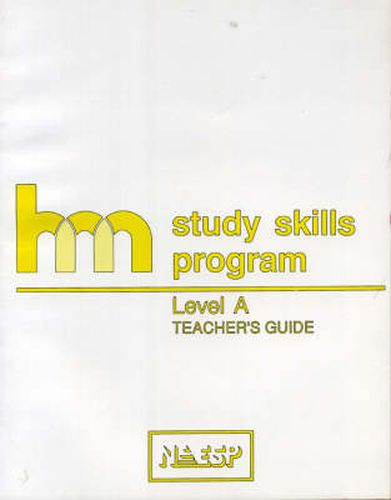 Cover image for Level A: Teacher's Guide: hm Learning & Study Skills Program