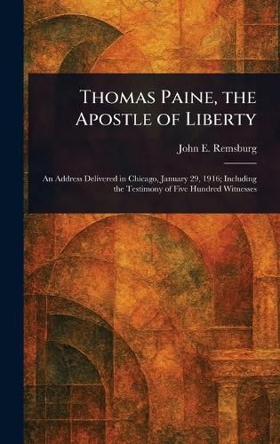 Cover image for Thomas Paine, the Apostle of Liberty