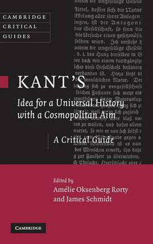 Cover image for Kant's Idea for a Universal History with a Cosmopolitan Aim