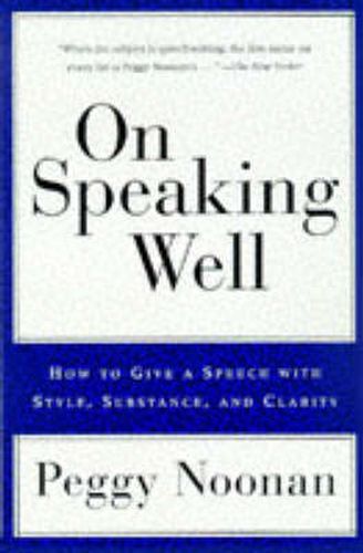 Cover image for On Speaking Well