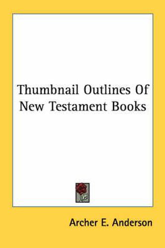 Thumbnail Outlines of New Testament Books