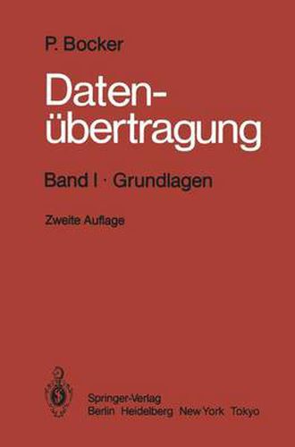 Cover image for Datenubertragung Technik der Daten- und Textkommunikation: Band I * Grundlagen