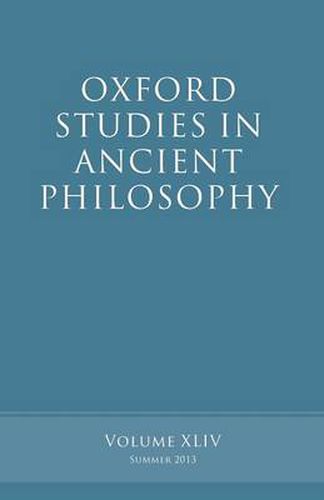 Cover image for Oxford Studies in Ancient Philosophy, Volume 44