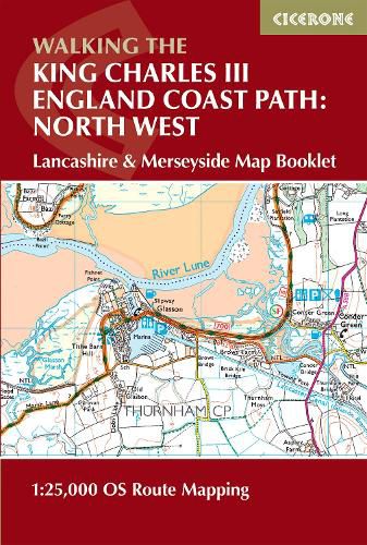 Cover image for Walking the King Charles III England Coast Path: North West - Lancashire & Merseyside Map Booklet