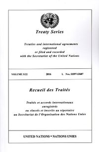 Cover image for Treaty Series 3122 (English/French Edition)