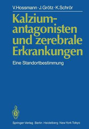 Cover image for Kalziumantagonisten Und Zerebrale Erkrankungen