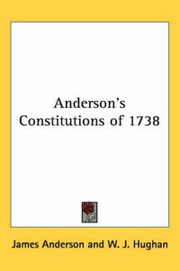 Cover image for Anderson's Constitutions of 1738