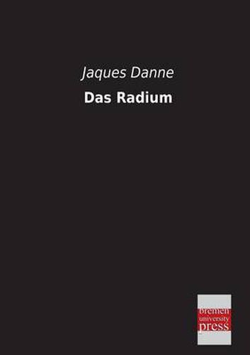 Cover image for Das Radium