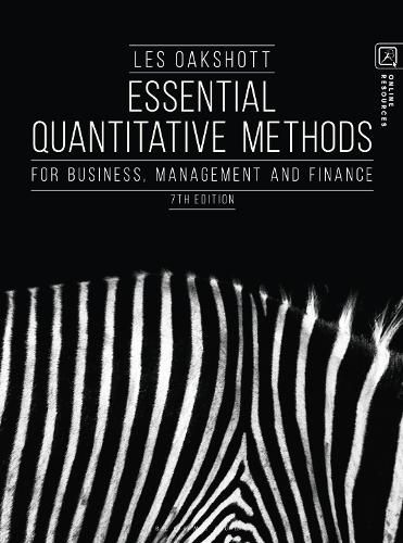 Cover image for Essential Quantitative Methods: For Business, Management and Finance