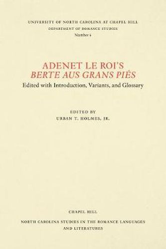 Cover image for Adenet le Roi's Berte aus grans pies