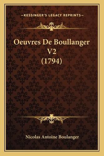 Oeuvres de Boullanger V2 (1794)