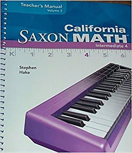 Cover image for Saxon Math Intermediate 4 California: Teacher Resource Binder 2-Volume Set Adaptation