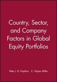 Cover image for Country, Sector and Company Factors in Global Equity Portfolios