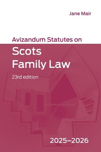 Cover image for Avizandum Statutes on Scots Family Law