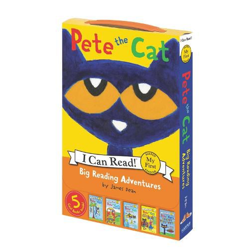 Cover image for Pete the Cat: Big Reading Adventures Box Set: 5 Far-Out Books in 1 Box!