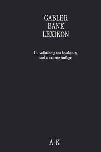 Cover image for Gabler Bank Lexikon