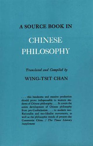 Cover image for A Source Book in Chinese Philosophy