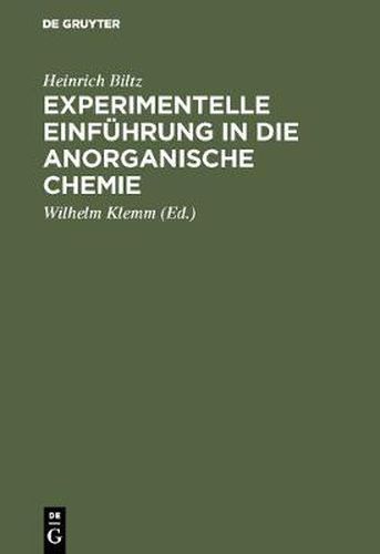 Experimentelle Einfuhrung in die anorganische Chemie