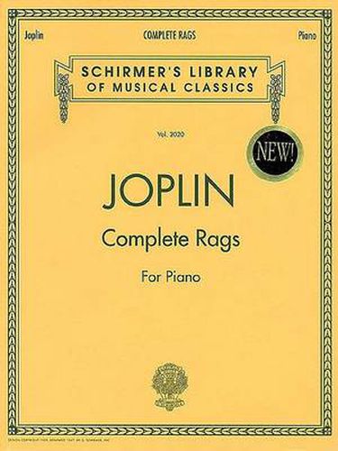 Cover image for Joplin - Complete Rags for Piano