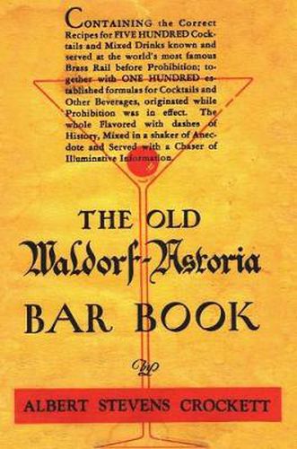 Cover image for The Old Waldorf Astoria Bar Book 1935 Reprint