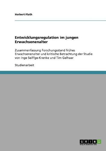 Cover image for Entwicklungsregulation Im Jungen Erwachsenenalter