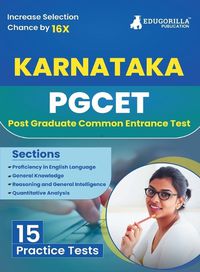 Cover image for Karnataka PGCET (Post Graduate Common Entrance Test) Book 2023 (English Edition) - 15 Practice Tests (1500 Solved MCQs) with Free Access to Online Tests