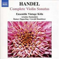 Cover image for Handel Complete Violin Sonatas