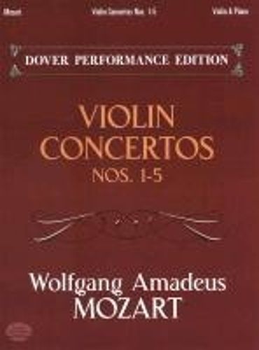 Cover image for Violin Concertos Nos.1-5: Performance Edition for Violin and Piano