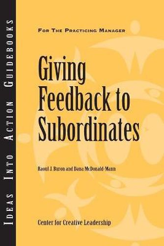 Giving Feedback to Subordinates