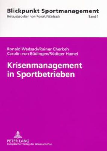 Cover image for Krisenmanagement in Sportbetrieben