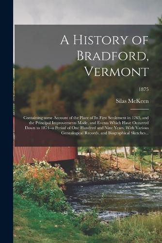 Cover image for A History of Bradford, Vermont