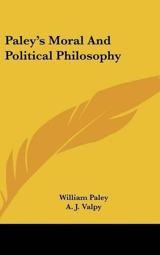 Cover image for Paley's Moral And Political Philosophy