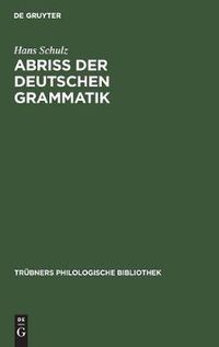 Cover image for Abriss der deutschen Grammatik