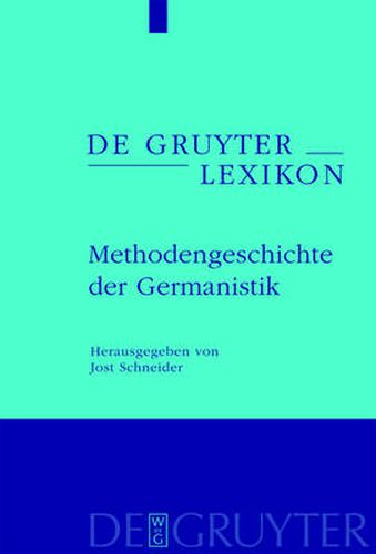 Cover image for Methodengeschichte der Germanistik