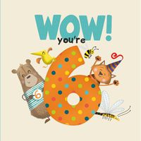 Cover image for WOW! You're Six birthday book