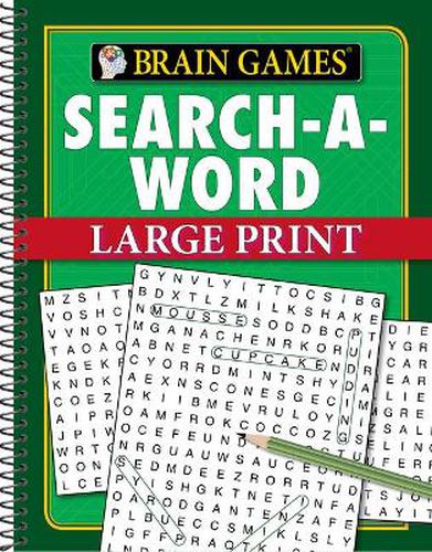 Cover image for Brain Games - Search-A-Word - Large Print (96 Pages)