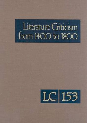 Cover image for Literature Criticism from 1400 to 1800