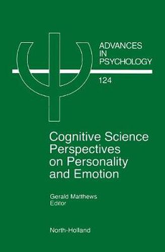 Cover image for Cognitive Science Perspectives on Personality and Emotion