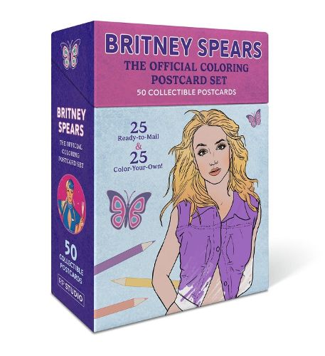 Cover image for Britney Spears: The Official Coloring Postcard Set
