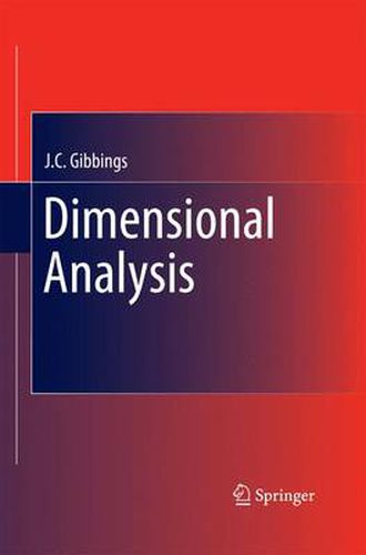Cover image for Dimensional Analysis