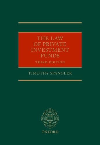 Cover image for The Law of Private Investment Funds