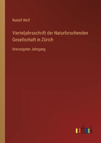 Cover image for Vierteljahrsschrift der Naturforschenden Gesellschaft in Zuerich